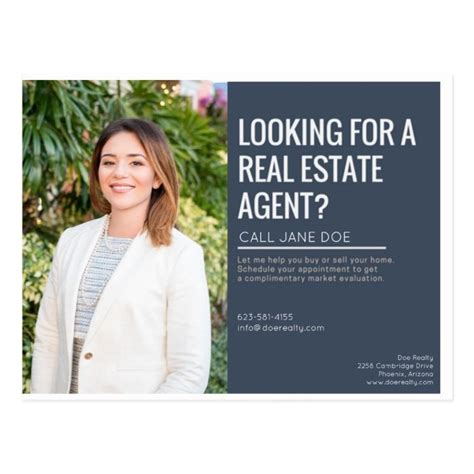 Real Estate Agent Postcard Promotion | Zazzle | Real estate agent ...