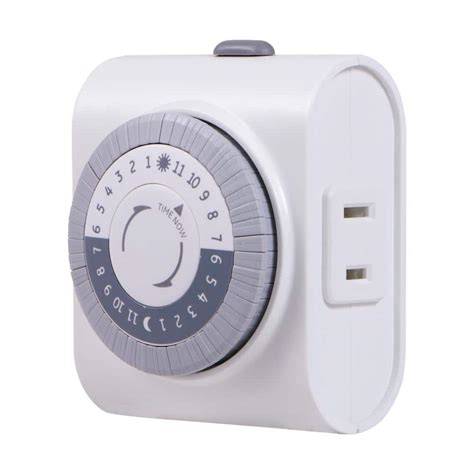 GE 24-Hour Plug-In Big Button Timer 15076 - The Home Depot