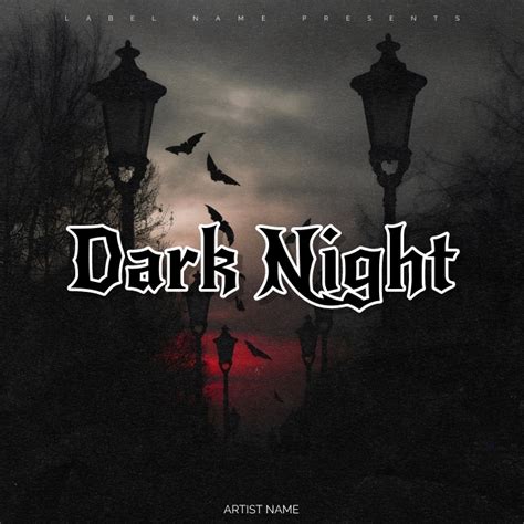 Album Cover Template "DARK NIGHT" Music Cover | PosterMyWall