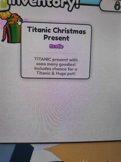 PET SIMULATOR 99 TITANIC CHRISTMAS PRESENT (NEW UPDATE!!), Video Gaming, Gaming Accessories, In ...