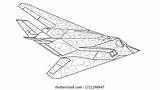 Stealth Bomber Coloring Pages sketch template