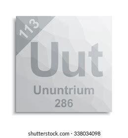 Ununtrium Element Periodic Table Stock Vector (Royalty Free) 338034098 | Shutterstock