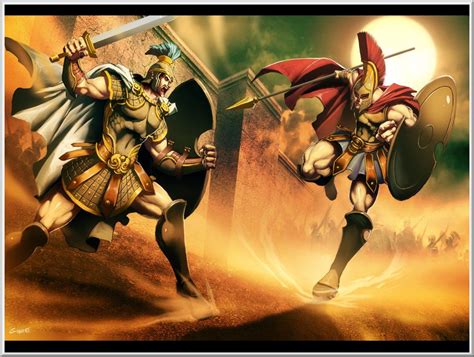 2010 = MODERN Achilles Vs. Hector by GENZOMAN | Aquiles, Guerrero ...