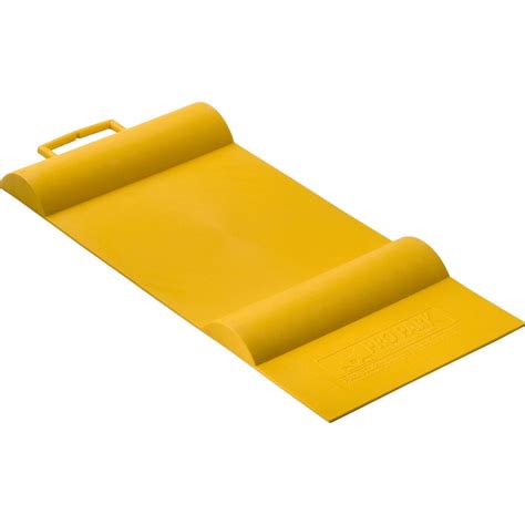 Shop Racor 12-in W x 1.5-in L x 27-in H Yellow Rubber Car Parking Mat at Lowes.com