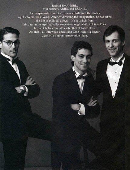 Rahm Emanuel with brothers Ariel & Ezekiel photo by Annie Leibovitz for Vanity Fair 2003 | Into ...