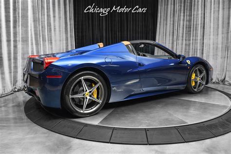 Used 2014 Ferrari 458 Spider Convertible Rare Blu Tour De France ...