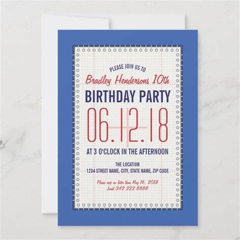 dave and busters birthday party invitations - Ruthie Rooney