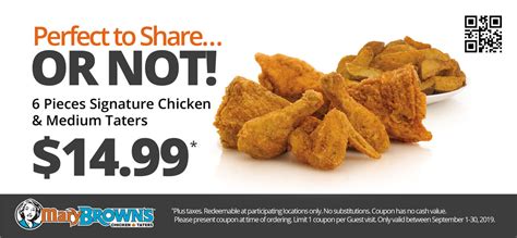 Mary Brown's Chicken & Taters Canada New Coupon for September: Get 6 ...