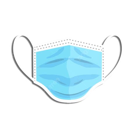 Medical Mask Blue Cartoon, Medical Mask, Blue Mask, Surgical Mask PNG ...