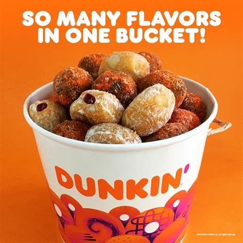 Dunkin Donuts Munchkins Flavors