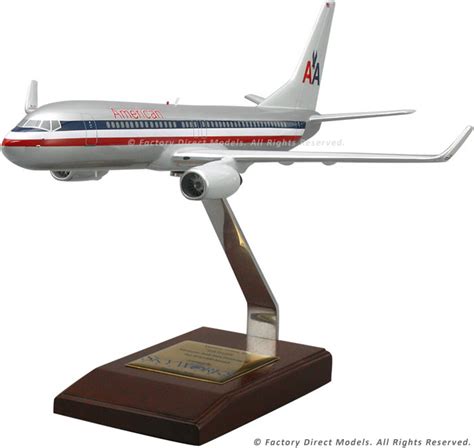 Boeing 737-800 With Winglets Wooden Aircraft | Factory Direct Models