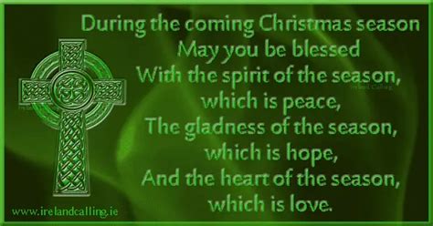 Irish Christmas blessings and carols