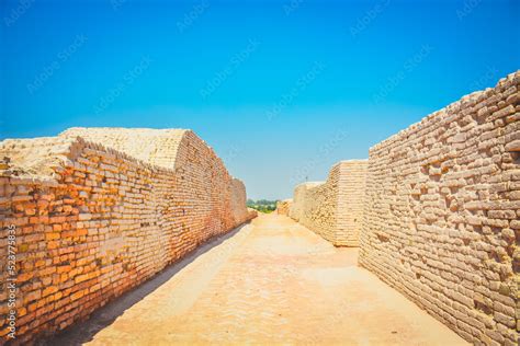 MohenJo Daro ruin archaeological site Stock Photo | Adobe Stock