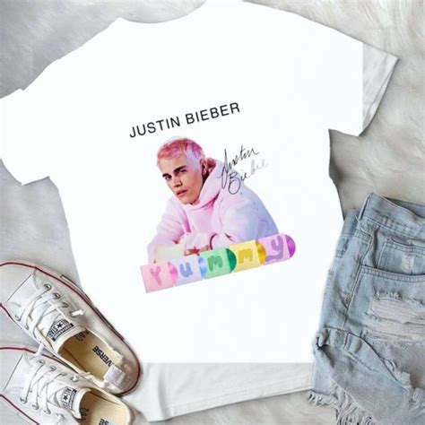 For Justin Bieber Yummy Disc Handmade Shirt - UszTee Best T-Shirts