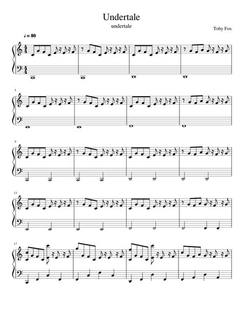 Undertale Sheet music for Piano (Solo) | Musescore.com