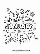 January Coloring Pages Printable sketch template