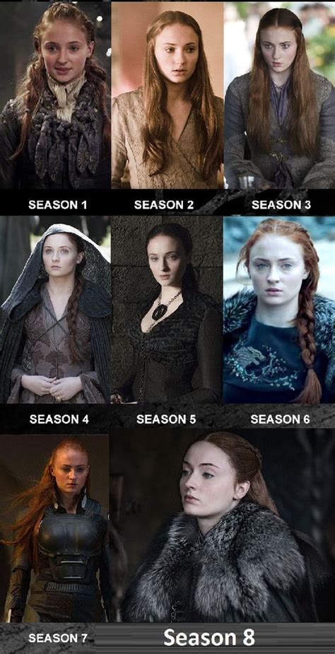 Sansa Stark Season 1 to 8 - Viral Gala