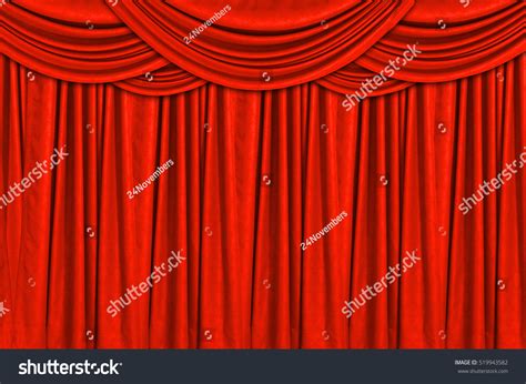 Red Velvet Stage Curtain Background Stock Photo 519943582 | Shutterstock