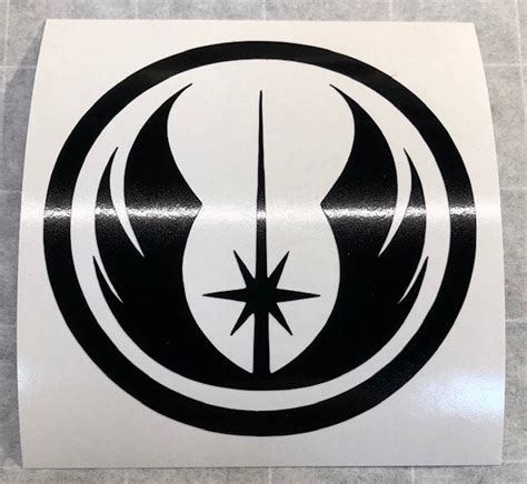 4 x Premium Quality Star Wars Jedi Academy Logo Laptop Stickers Paper ...