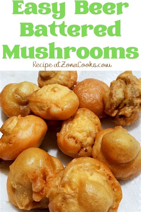 Easy Beer Battered Mushrooms | Beer batter recipe, Battered mushrooms ...