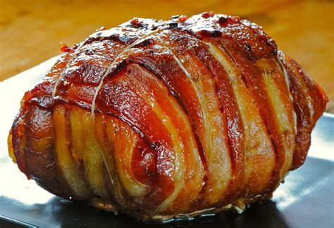 JULES FOOD...: Pig Cheeks wrapped with Bacon, Brown sugar and Onion