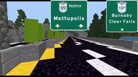 Minecraft Freeways - BC-99 North (Mattupolis, BC) - YouTube