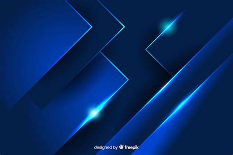 Free Vector | Abstract background with blue metallic shapes