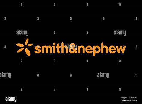 Smith & Nephew, Logo, Black background Stock Photo - Alamy