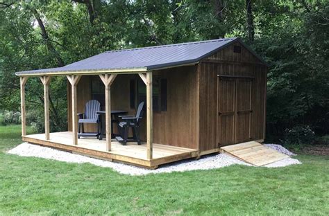 Amish Side Porch Cabin | Countryside Barns