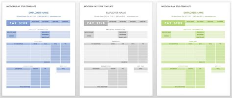 Free Pay Stub Templates | | Smartsheet