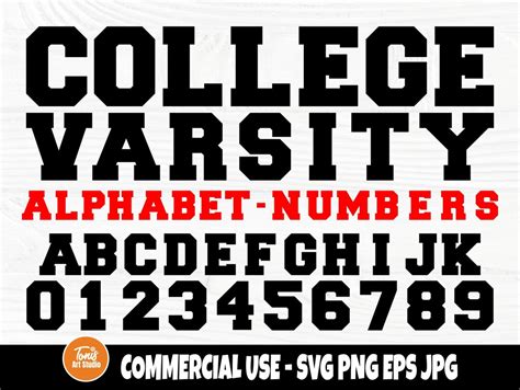 Varsity Font SVG College Font Svg Varsity Alphabet Svg College Alphabet ...