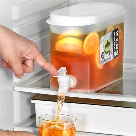 Buy Timpfee Drink Dispenser-3.5L Beverage Dispenser with Spigot, Cold Kettle Lemon Juice Water ...