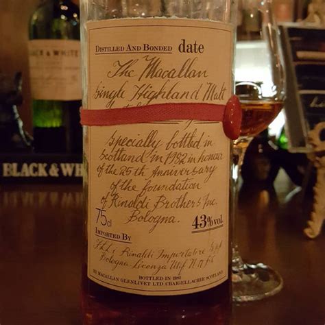 [Review] Macallan 25, 1957-1982, 25th anniversary of the foundation of Rinaldi Brothers Inc ...