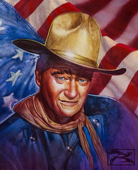 John Wayne Portrait: A Timeless Tribute by Magic-Rhyno-Creative