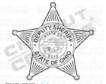 Ohio Sheriff Badge Svg - Etsy