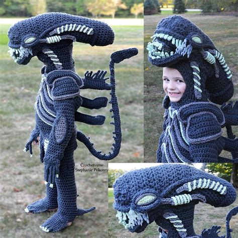 She Crocheted a Full-Body Xenomorph Costume From The Movie Alien – IT ...