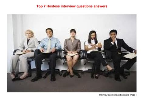 Top 7 hostess interview questions answers | PPT