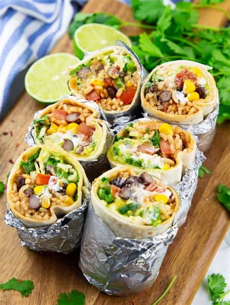 Vegan Burrito | Tasty vegetarian recipes, Vegan lunch recipes, Vegan burrito