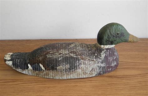 Vintage wooden duck decoy | Duck decoys, Folk art, Vintage collection