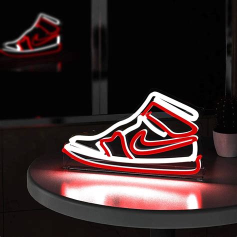 Red Nike Sneaker Led Neon Sign Red Shoe Neon Led Sign Shoe | Etsy