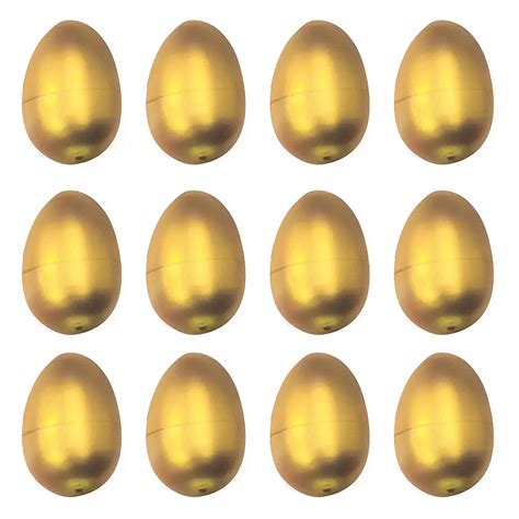 Metallic Gold Easter Eggs 12ct | Party City