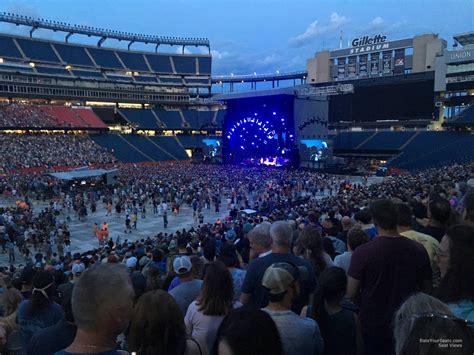 Section 134 at Gillette Stadium for Concerts - RateYourSeats.com