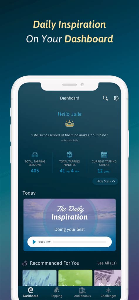 The Tapping Solution App - Meditation Index