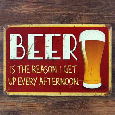 Funny bar sign of beer , beer tin sign for Bar Pub wall art decor-in ...