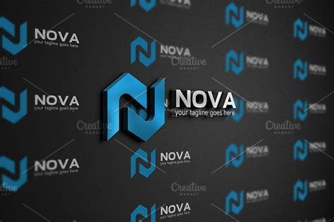 nova logo by Indigo - Graphic Shop on @creativemarket Business Illustration, Pencil Illustration ...