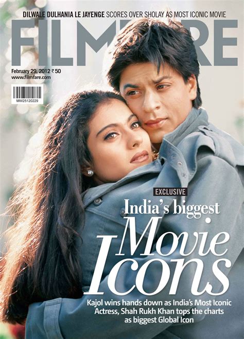 BOLLYWOOD, el cine hindi: Shahrukh Khan y Kajol en la portada de "Filmfare"