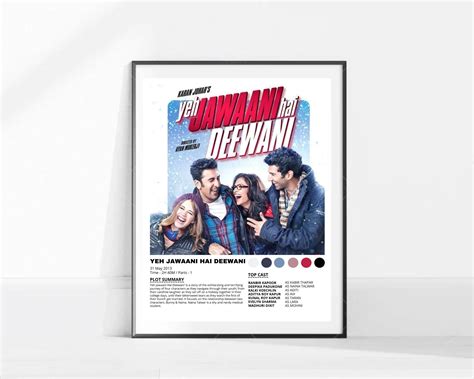 Yeh Jawaani Hai Deewani Poster / YJHD Bollywood Poster / Movie - Etsy