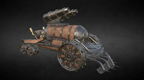 Steampunk tank - 3D model by Enirol [710a349] - Sketchfab