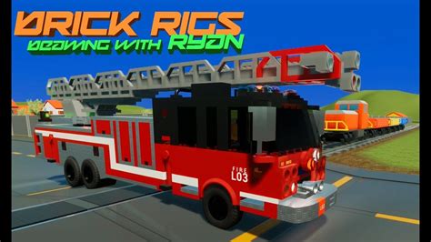 Lego Fire Trucks, Jeeps & Cars vs. Lego Train - Brick Rigs Gameplay - YouTube