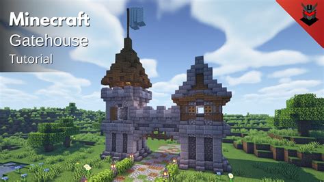 Minecraft: How to Build a Medieval Gatehouse | Castle Gate (Tutorial ...